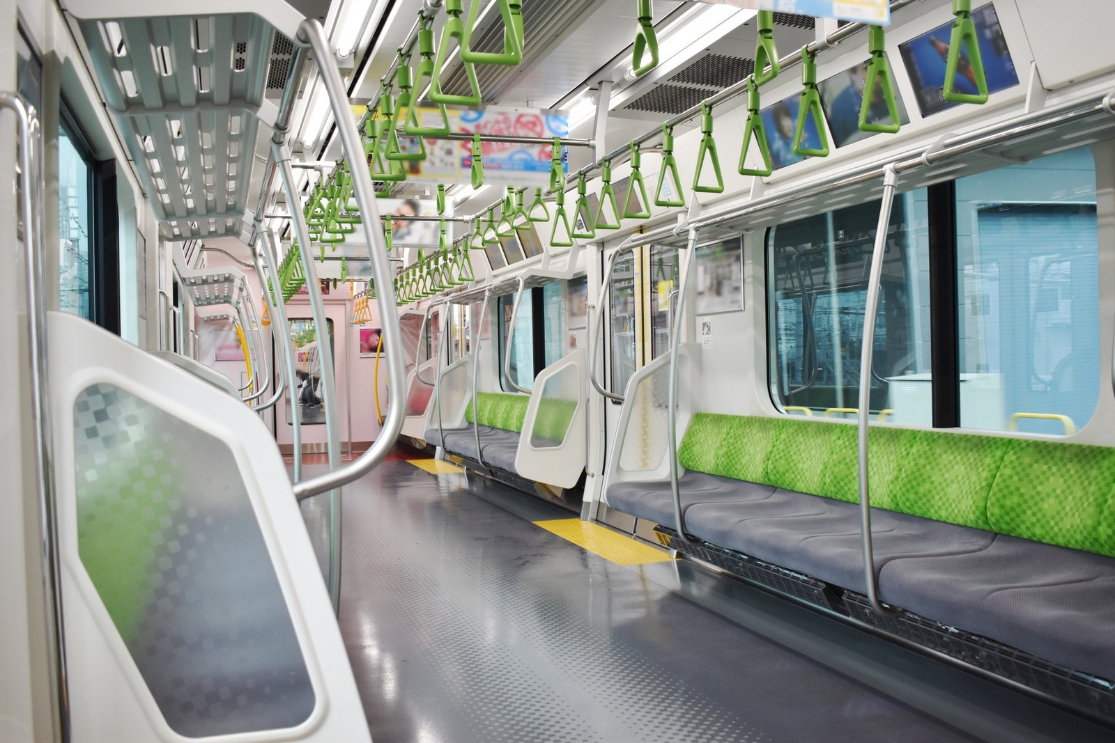 Inside Japanese trains