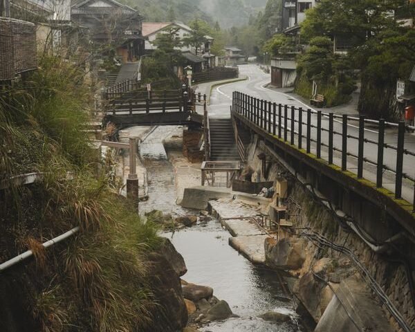 Coastal hot spring scenery in Kagoshima, Japan